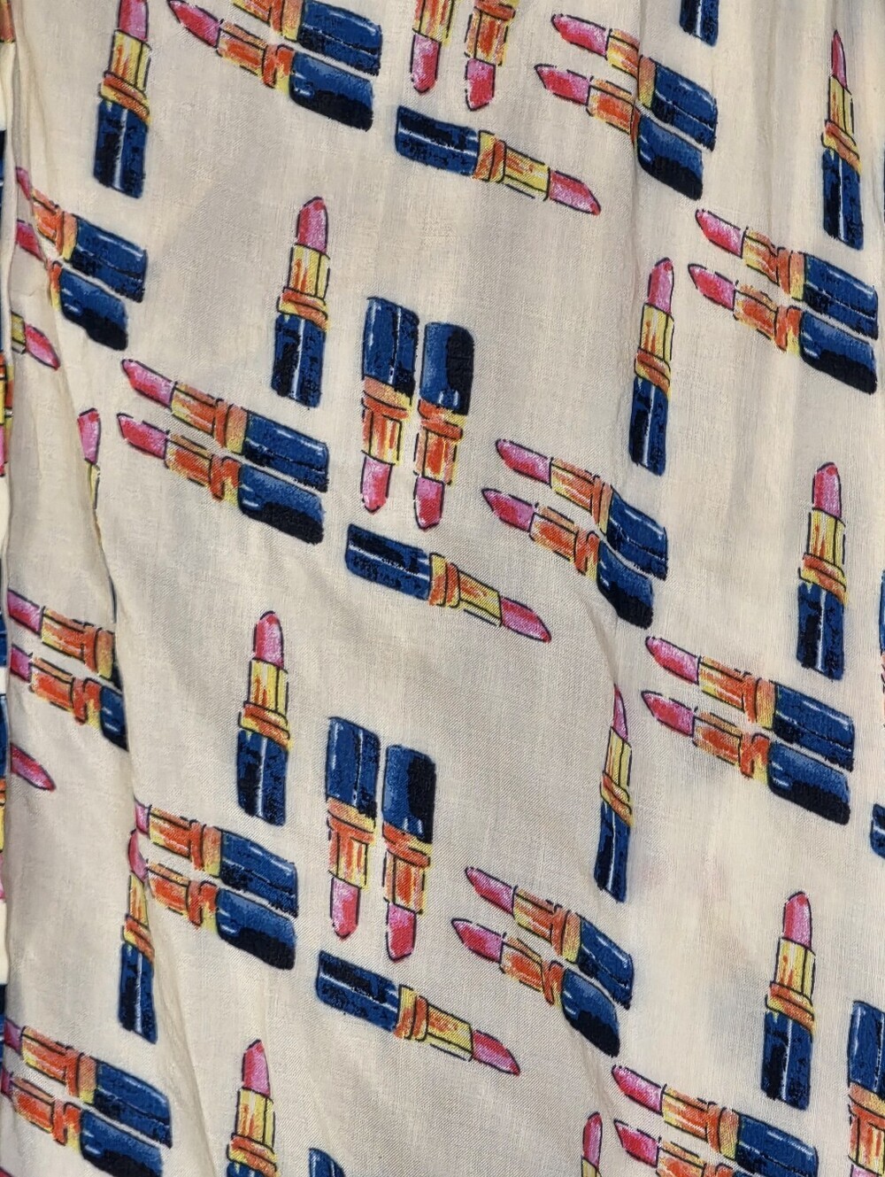 Anthropologie Maeve Lipstick Button Up Top 6 - Picture 5 of 8